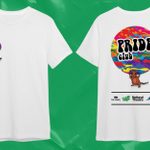 Two t-shirt designs - one says 'Culture, Pride & Diversity Day' in a rainbow heart in the right-hand corner and the other has a multi-coloured circle with the worlds 'Pride Club' in the middle