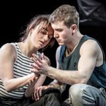 Rosie Sheehy and Callum Scott Howells on stage in Romeo and Julie