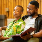 Samira Wiley and Osy Ikhile in rehearsal for Blues for an Alabama Sky at the National Theatre