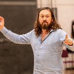 Simon Stone (Writer-Director) in rehearsal for Phaedra at the National Theatre.