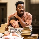 Una Hermann and Fisayo Akinade in rehearsals for the crucible at the National Theatre